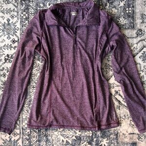 Head Women's Heathered Purple Cowl Sweater